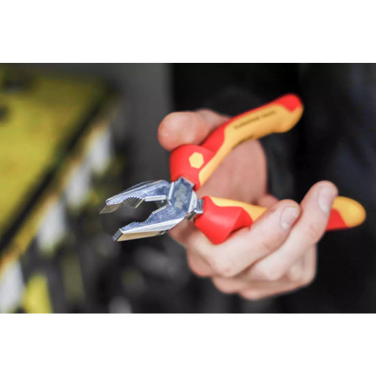 Alicate universal elétrico profissional DynamicJoint e OptiGrip 200MM (26708) - WIHA