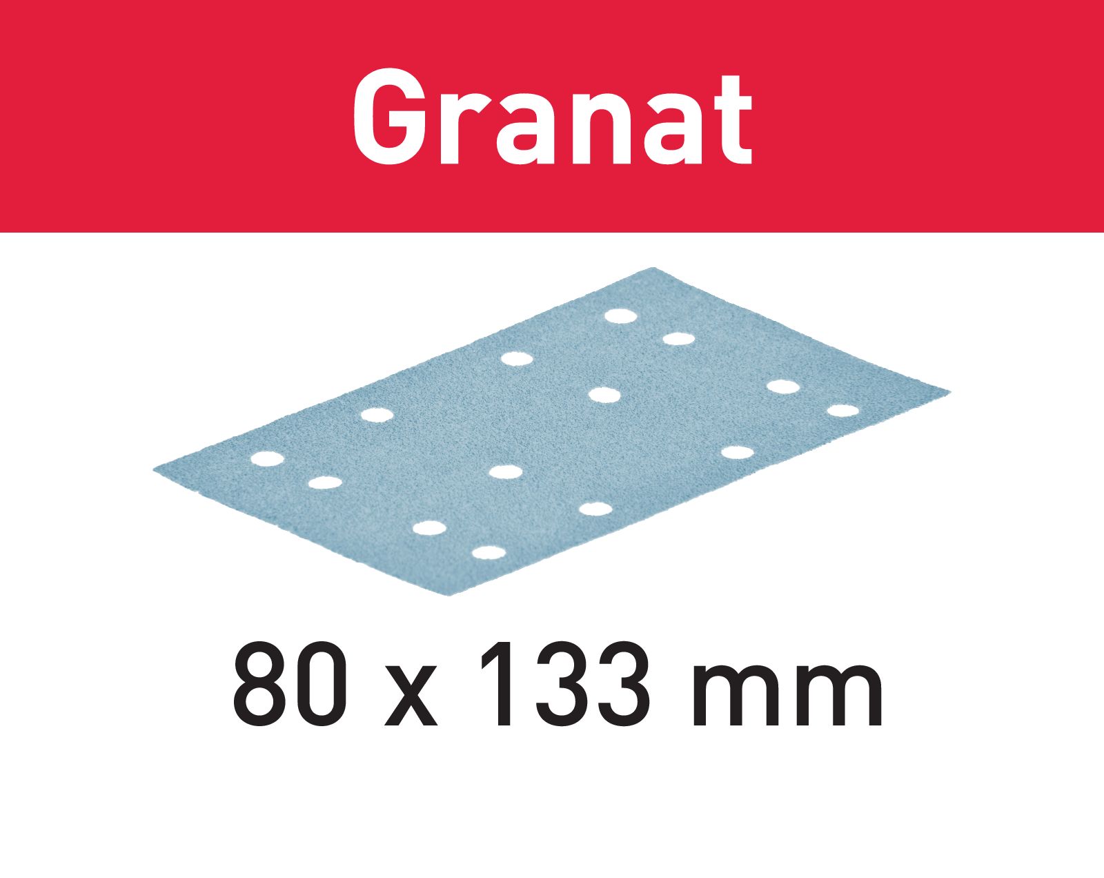 Folha de Lixa Granat 80x133 P80 GR/50 FESTOOL (497119)