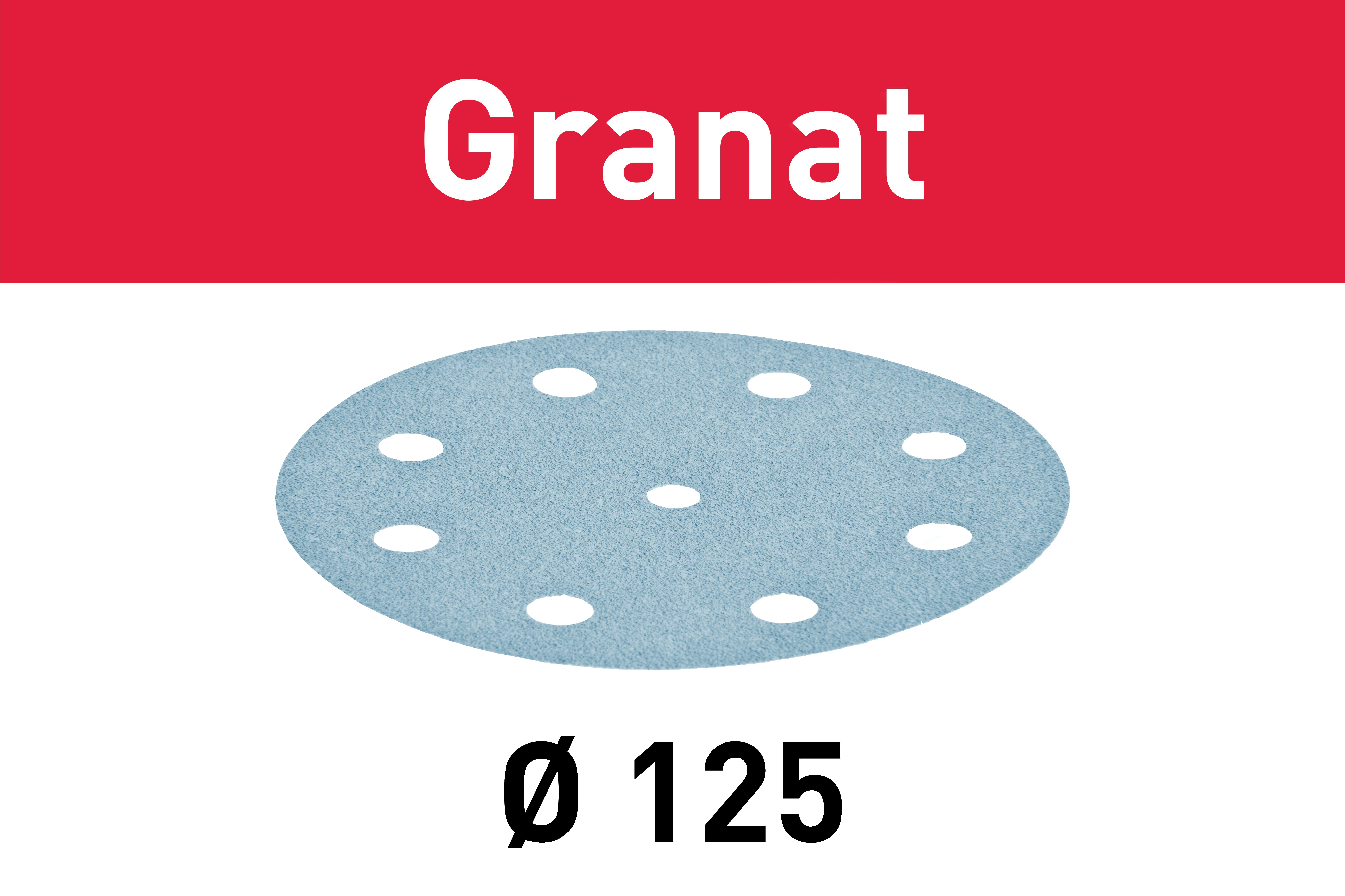 Disco de Lixa Granat D125 P80 GR/50 FESTOOL (497167)