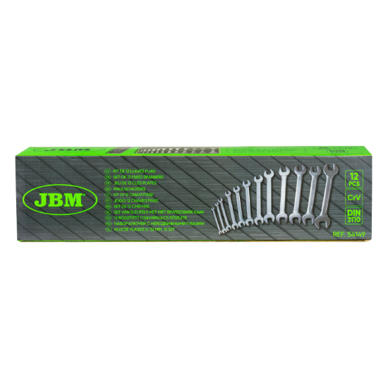 CONJUNTO DE 12 CHAVES FIXAS JBM 