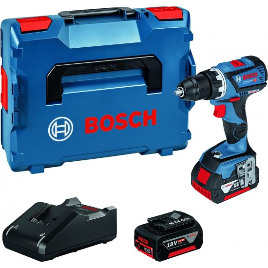 APARAFUSADORA BOSCH - GSR 18V-60 C (2 x 5,0Ah; GAL 18V-40; L) 