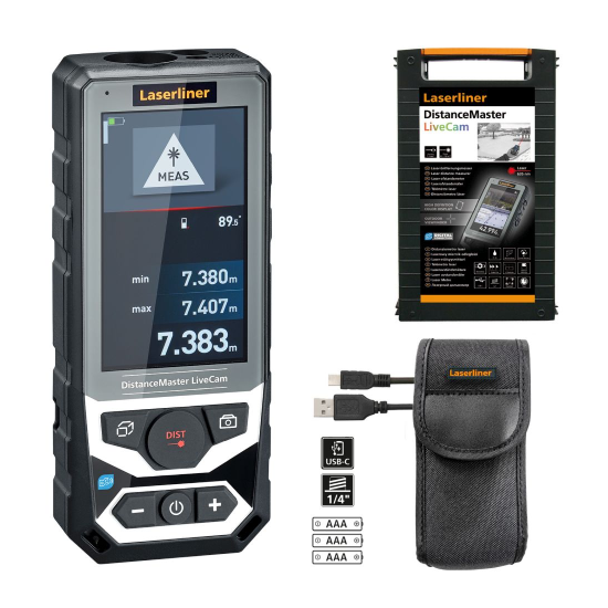 MEDIDOR LASER - DISTANCEMASTER LIVECAM (LASERLINE 080.985A)