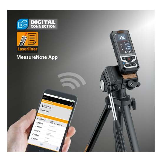 MEDIDOR LASER - DISTANCEMASTER LIVECAM (LASERLINE 080.985A)