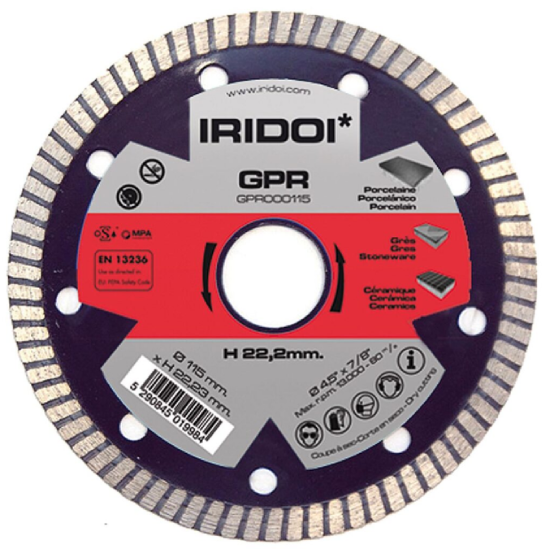 Disco IRIDOI - GPR PORCELANIC 115x7