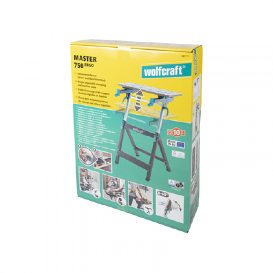 WOLFCRAFT - BANCADA PARA MÁQUINA E DE FIXAÇÃO MASTER 750 ERGO
