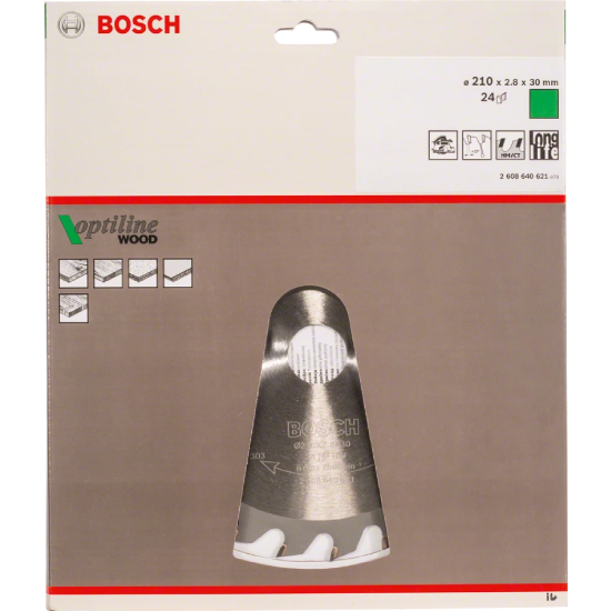 DISCOS DE SERRA CIRCULAR OP WO (24D) - 210x2,8x30 BOSCH