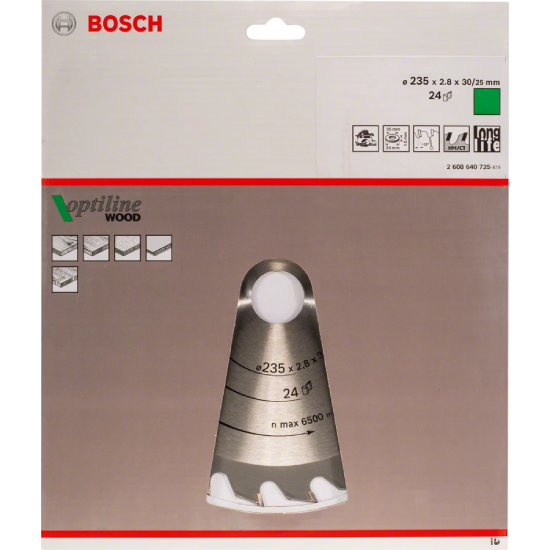DISCOS DE SERRA CIRCULAR OP WO (24D) - 235X2,8X30 BOSCH
