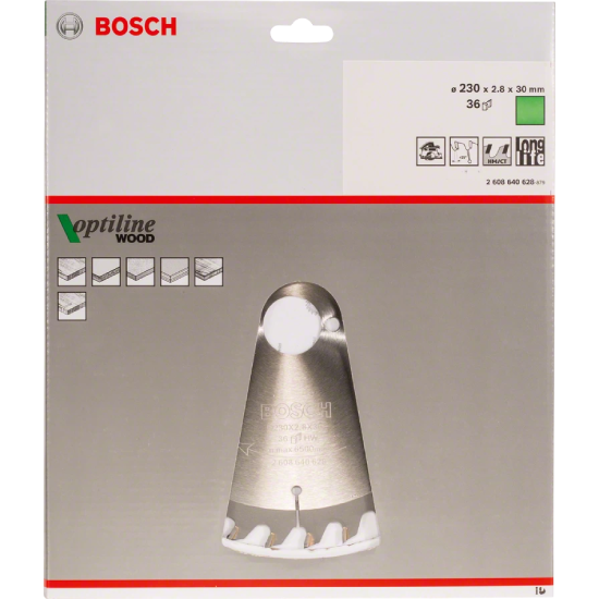 DISCOS DE SERRA CIRCULAR OP WO (36D) - 230X2,8X30 BOSCH