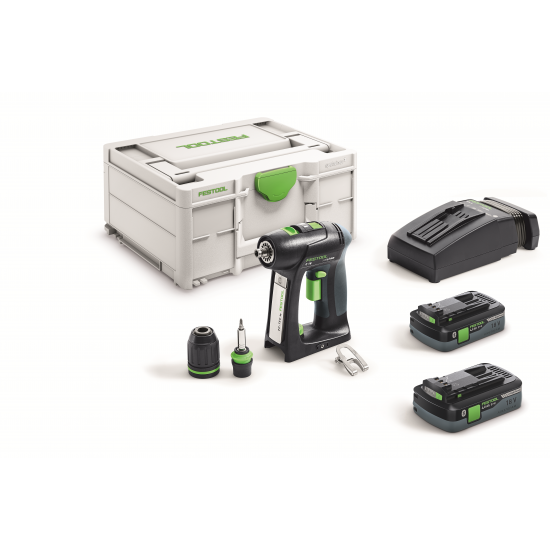 Aparafusadora de bateria FESTOOL C 18 HPC 4,0 I-Plus (576435)