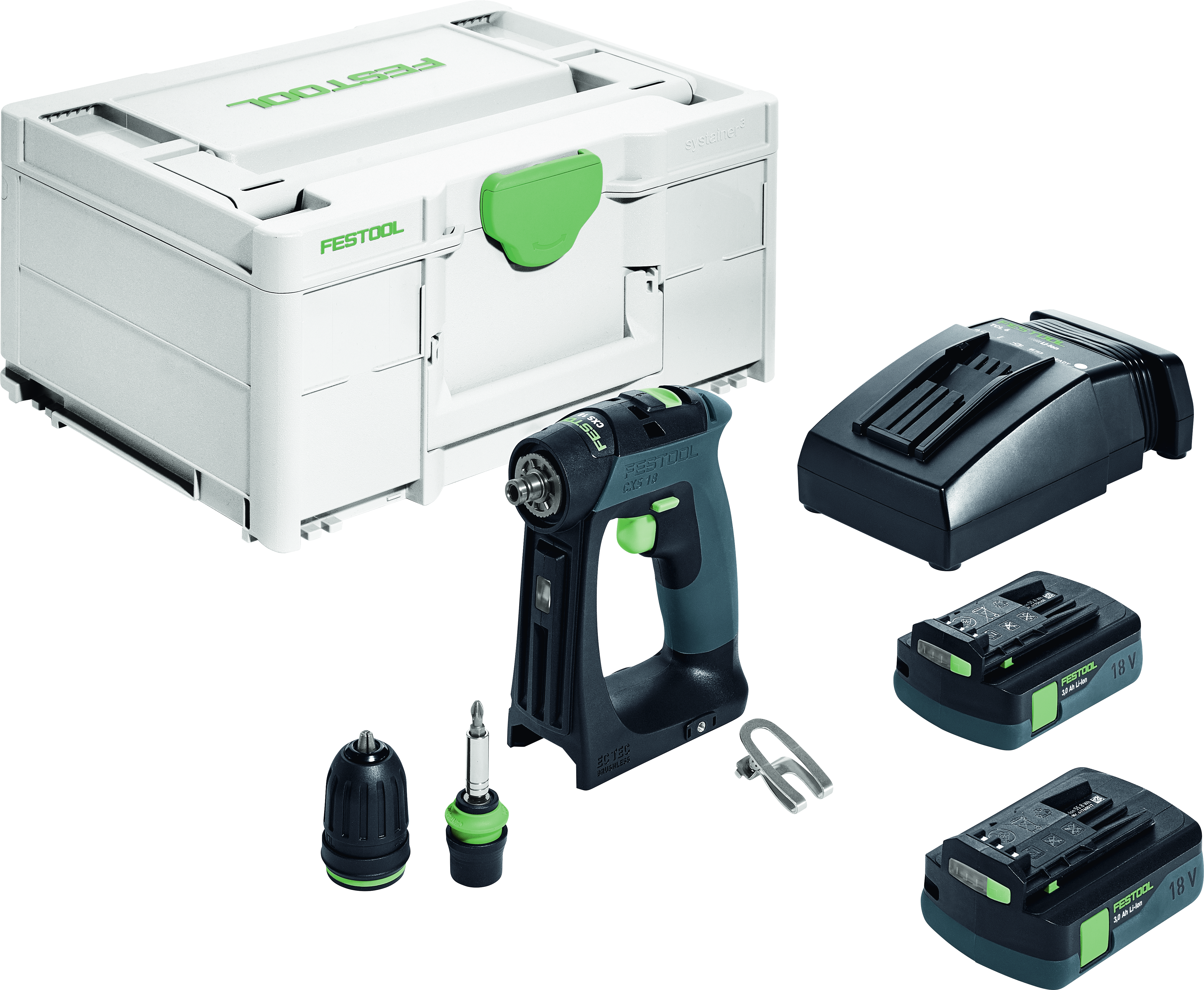 Aparafusadora de bateria - FESTOOL - CXS 18 C 3,0-Plus (576883)