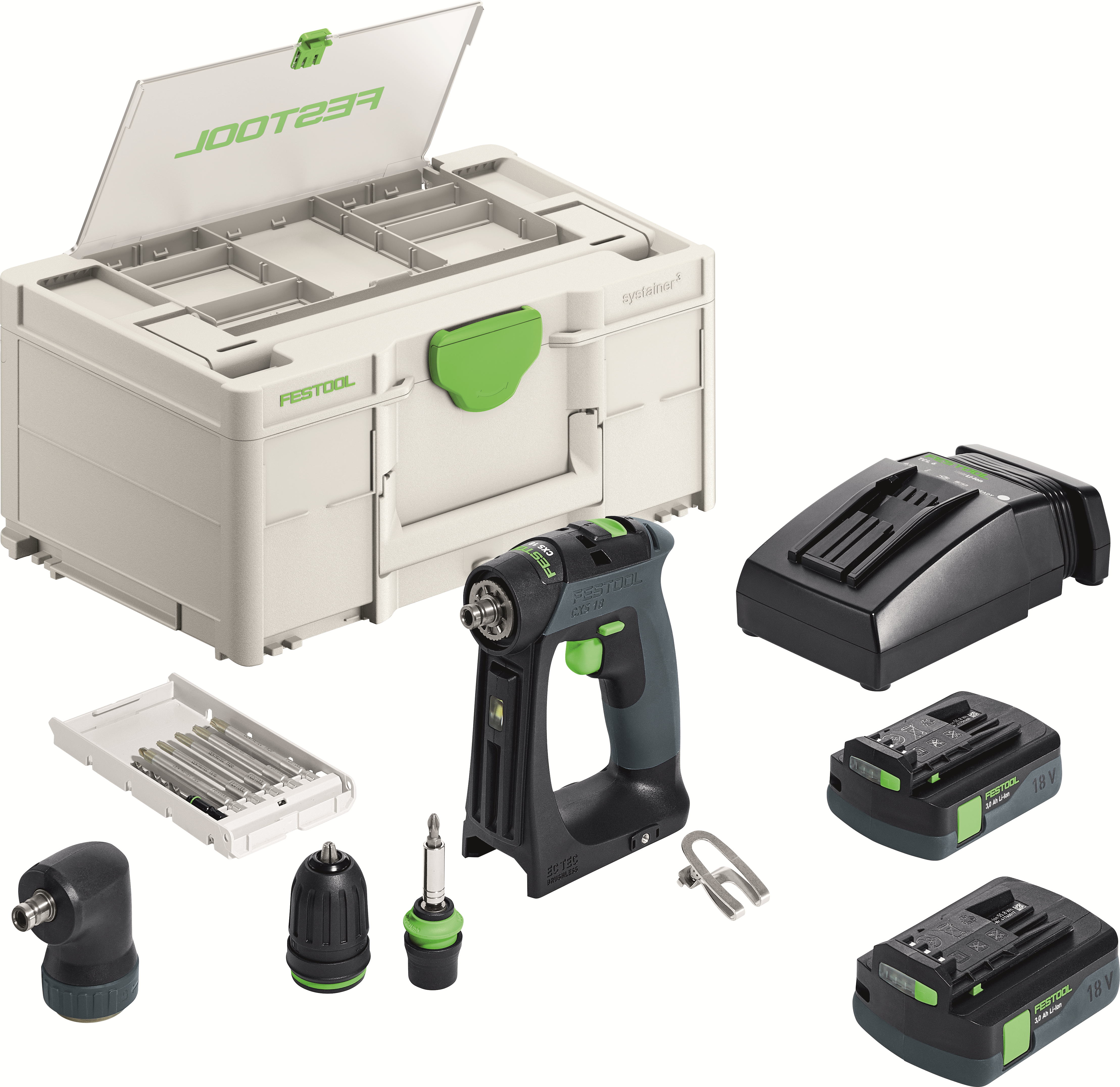 Aparafusadora a bateria FESTOOL CXS 18 C 3,0-Set (576884)