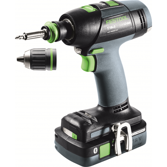 Aparafusadora de bateria FESTOOL T 18+3 HPC 4,0 I-Plus (576446)