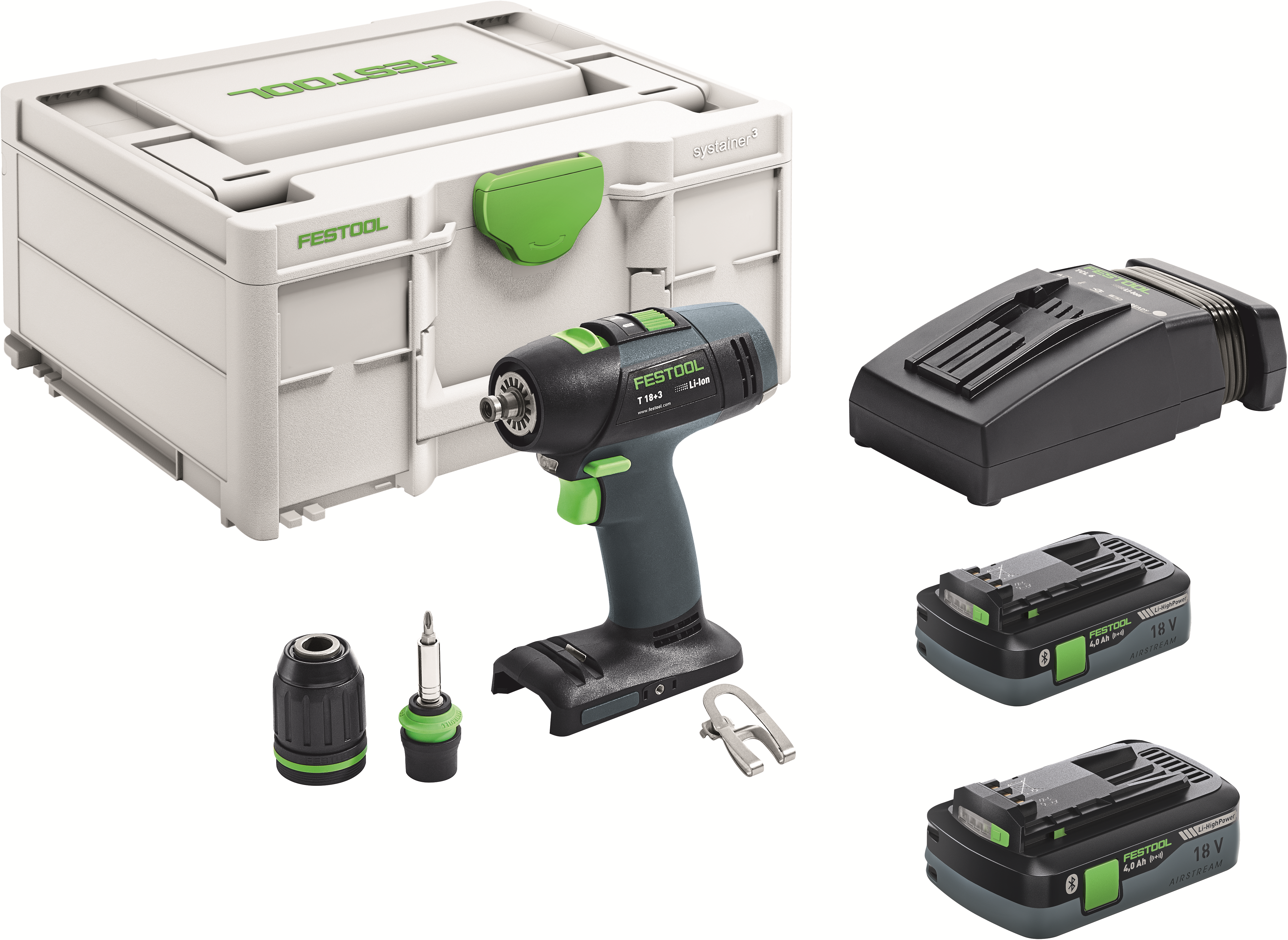 Aparafusadora de bateria FESTOOL T 18+3 HPC 4,0 I-Plus (576446)
