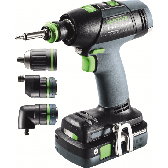 Aparafusadora a bateria FESTOOL T 18+3 HPC 4,0 I-Set (577609)