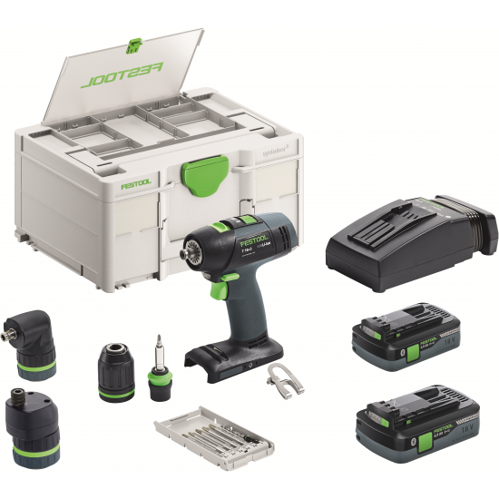 Aparafusadora a bateria FESTOOL T 18+3 HPC 4,0 I-Set (577609)