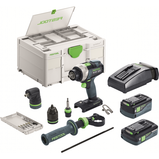 Aparafusadora a bateria FESTOOL QUADRIVE TDC 18/4 5,0/4,0 I-Set (577612)