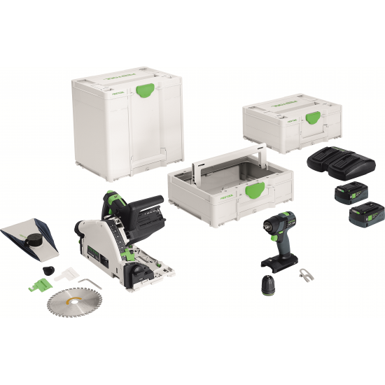 Kit combinado de bateria universal FESTOOL - TSC 55 K & TXS 18/TB M 137 (578024)