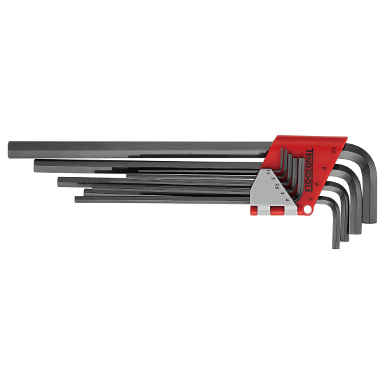Jogo de 9 Chaves Sextavadas Longas 1.5-10mm Teng Tools 1479-MMRL