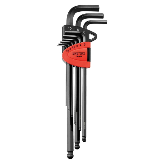 Kit Chaves Sextavadas c/ Ponta Esférica 9Pcs Teng Tools 1-499MML