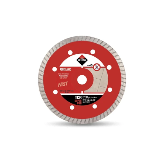 Disco diamante grés porcelânico TCR 115mm Rubi 31972