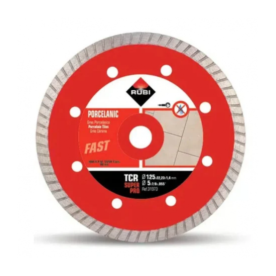 Disco de Corte Diamantado TCR 125 Rubi 31973