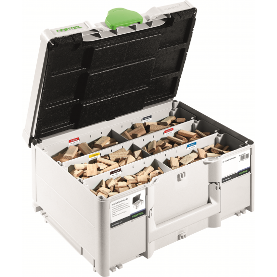 Sortido de buchas DOMINO de faia FESTOOL DS 4/5/6/8/10 1060 BU (576794)