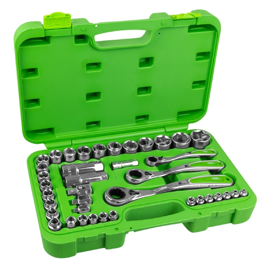 CAIXA DE FERRAMENTAS DE 39 PEÇAS HEX. DE PERFIL BAIXO 52418