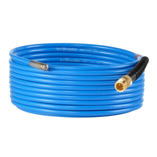 KRANZLE 41058 MANGUEIRA DE LIMPEZA DE TUBOS COM BOCAL 15MTS