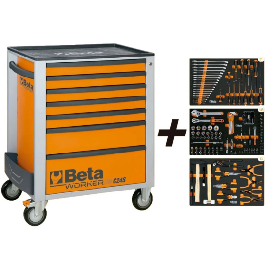 CARRO 7 GAVETAS C/ 189 PÇS (24006884) BETA