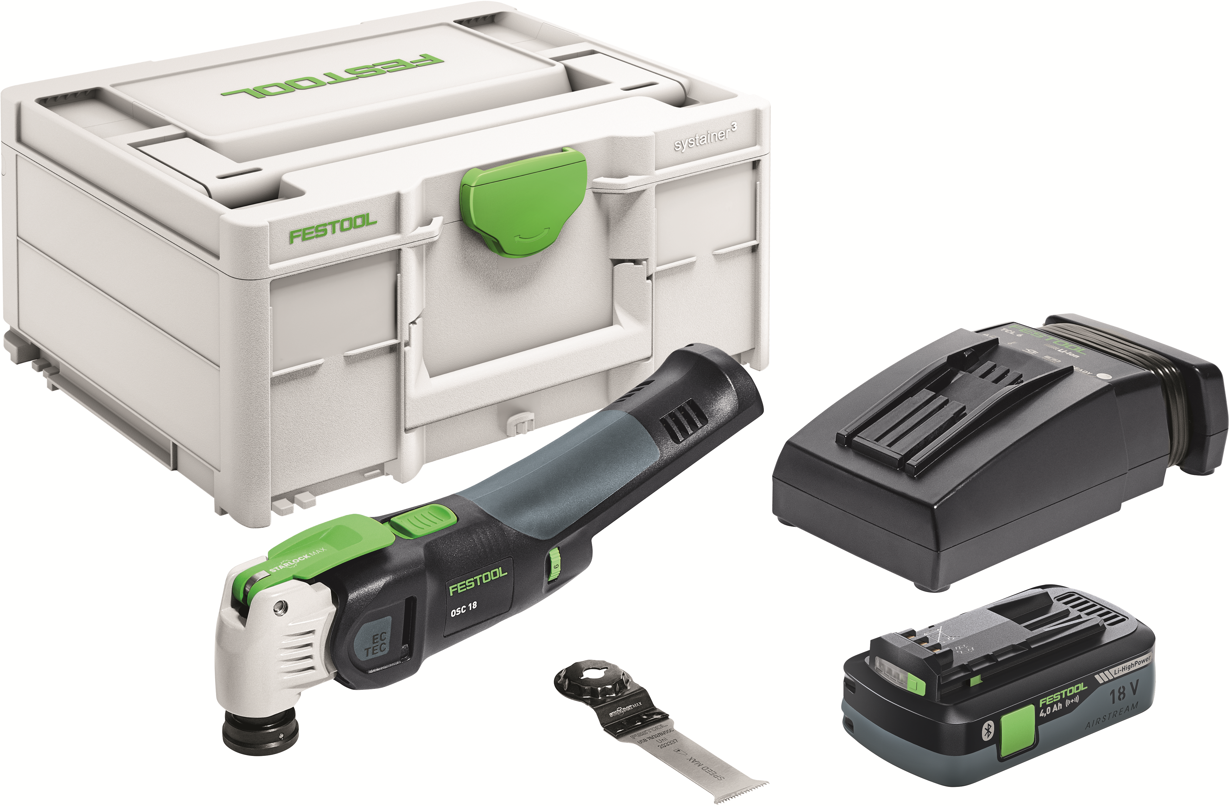 Ferramenta oscilante de bateria FESTOOL VECTURO OSC 18 HPC 4,0 EI-Plus (576595)