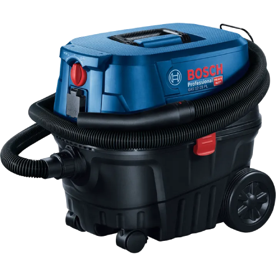 Bosch Professional Aspirador GAS 12-25 PL com Mangueira 3m,Tubos Extensão,Set para Chão,1 Filtro,5 Sacos Plástico