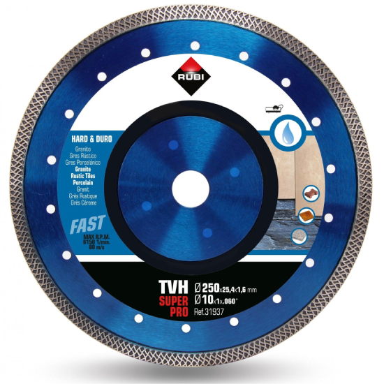 Discos Diamante TURBO VIPER-TVH 250mm Rubi 31937