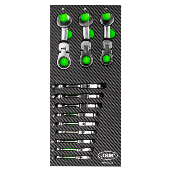 JOGO 12 CHAVES BOCA-LUNETA CURTAS COM ROQUETE 54032 JBM