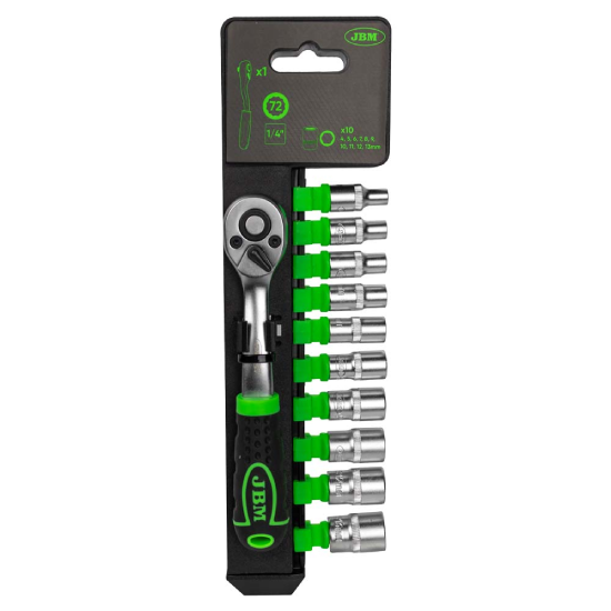 ROQUETE 72 DENTES COM CHAVES HEXAGONAIS 1/4'' 54030 JBM