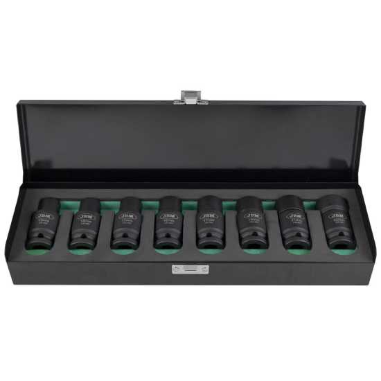 KIT DE 8 CHAVES DE IMPACTO HEX. COM DUPLA POSIÇÃO 53044 JBM