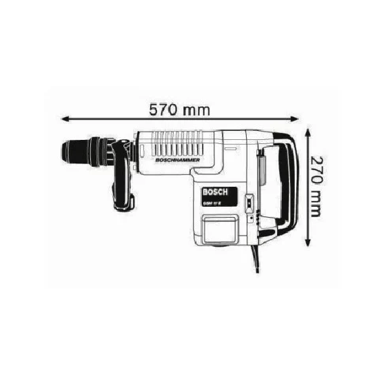 Martelo demolidor SDS-Max 11 Kg Bosch GSH 11 E Professional