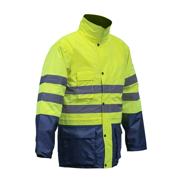 PARKA ALTA VISIBILIDADE 4 EM 1 AMARELO - VIZWELL
