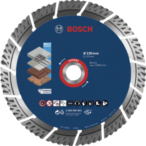 DISCOS EXPERT MULTIMATERIAL 230x22,23x2,4 BOSCH