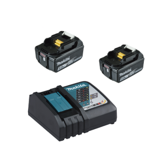 KIT 2x BATERIAS 5Ah (BL1850B) + CARREGADOR (DC18RC) - MAKITA