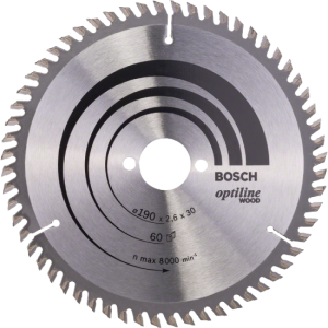 DISCOS DE SERRA CIRCULAR OP WO (60D) - 190X2,6X30 BOSCH