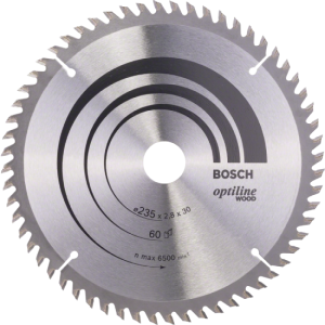 DISCOS DE SERRA CIRCULAR OP WO (60D) - 235X2,8X30 BOSCH