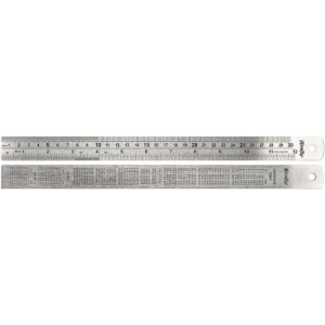 Escala c/ conversão inox EMC-I 300x25x1,2mm 139.0001 MACFER