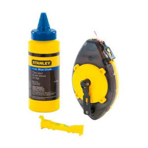 Jogo Traçar Power Winder 30m + Giz + Nível Stanley 0-47-465